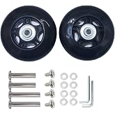 Mute Wear-resistant Outer Diameter 3.15 inches Luggage Suitcase Replacement Wheels Kit Inline Outdoor Skate Replacement Wheels (3.15" x 0.94")