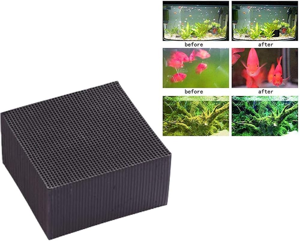 Eco-Aquarium Water Purifier Cube 10X10X5CM,New Filtration Material Rapid water Purification Contains Activated Carbon Adsorption Impurities,Ultra Strong Filtration & Absorption