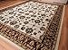 AS Quality Rugs Large Traditional Area Rugs for Bedroom, Turkish Pattern Entryway Carpet, Home Decor Rugs, Cream Circles Wave Inspired, Stain Resistant, Pet Friendly, (Multi-Color Large 8x10)