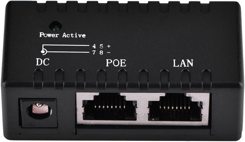 VBESTLIFE POE Injector Splitter 10/100Mbps RJ45 Power Over Ethernet IP Camera