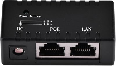 VBESTLIFE POE Injector Splitter 10/100Mbps RJ45 Power Over Ethernet IP Camera