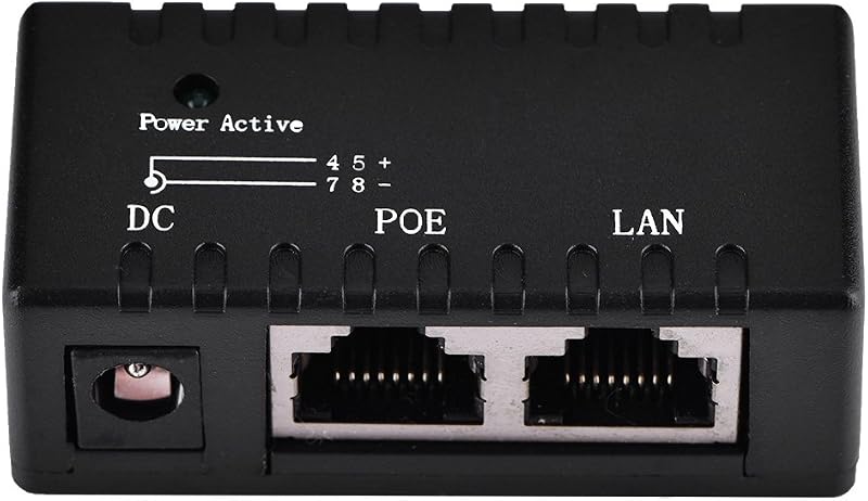 VBESTLIFE POE Injector Splitter 10/100Mbps RJ45 Power Over Ethernet IP Camera