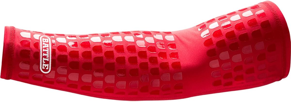 Battle Ultra-Stick Full Arm Sleeve – Compression Support Sleeves with Ultra-Tack Grip – Forearm and Elbow Protection, Single: Clothing