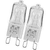 ciciTree 2Pcs G9 Base 40W 230V 500&deg;C Oven Halogen Capsule Light Lamp Bulbs