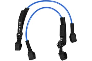 EVTSCAN Surfing Leash String,2PCS 28‑34inch Black Adjustable Safety Windsurfing Harness Lines,Leash Surfboard Surfing Accessory for Windsurfing Equipment