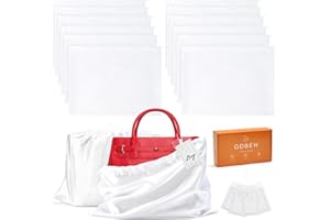 GDBEH 12 Pack Dust Bags for Handbags Travel Storage Pouch Silk Cloth Bag With Drawstring Large Storage Pouch for Handbag Purse Shoes Boots