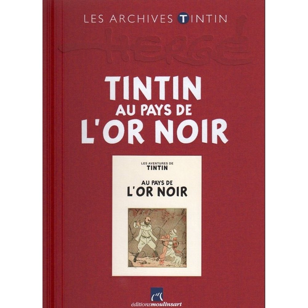 voir fiche du livre TINTIN AU PAYS DE L OR NOIR ARCHIVES TINTIN NOIR ET BLANC