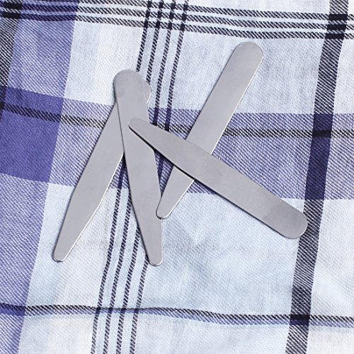 CS301 Soild Metal Collar Stays For Mens Gift in a Clear Plastic Box BY Y&G (CS3019-Silver)