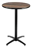 KFI Seating Round Bar Height Pedestal Table with