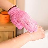Milisten 4 Pairs Bath Exfoliating Gloves Shower Scrubbing Massage Mitts for Men view 3