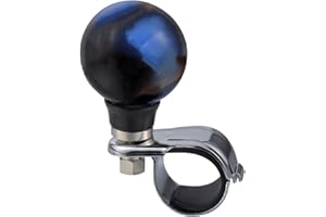 Lunsom Spinner Steering Knob, Steering Wheel Driving Ball Suicide Spinner Knob Turning Assist Handle Fit for Forklifts,Lawn M