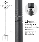 SEGNAYEN Bird Feeders Hanging Station 196cm Poles Garden Feeder Stand view 5