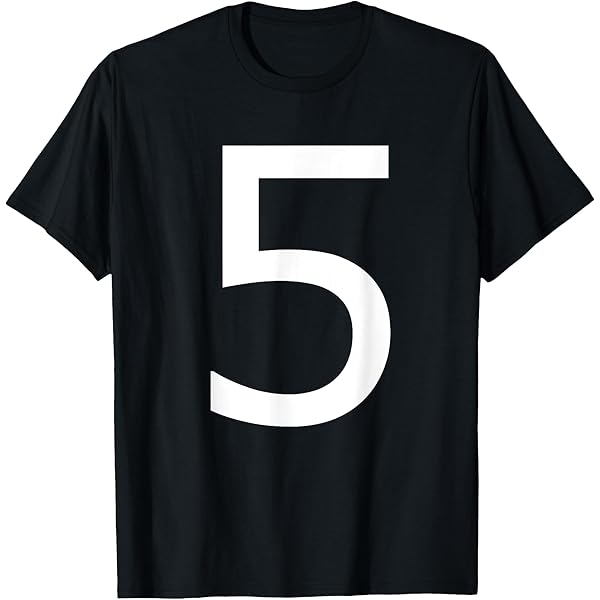 Amazon.com: Number 6 Six Numeral T-shirt : Clothing, Shoes