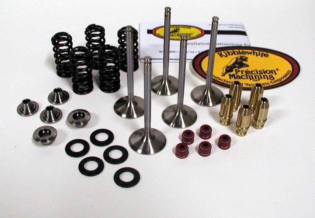 Kibblewhite Intake and Exhaust Valves and Spring Kit with Guides YFZ 450 450R YZ450F WR 450F
