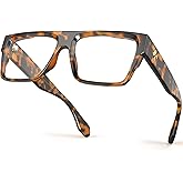 VISOONE Square Full Rim Blue Light Blocking Glasses Large Fashion Computer Multi Colors Eyeglass Frame Women Men ALBA