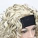 Aimole 16 Inches Short Curly Hair Wigs Women's Wig 3/4 Half Wig with Black Headband(24-613)