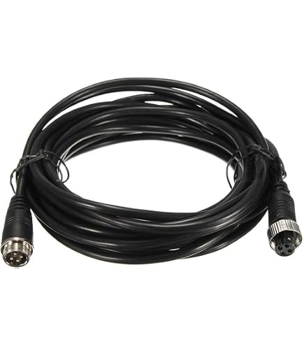 Cable De Extensión De Video De 4 Pines Para Cámara De Coche – 10 Metros, Antiinterferencias Y Resistente Para Camiones Y Autobuses