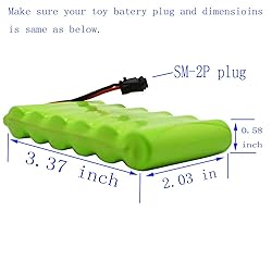 Blomiky 7.2V 2200mAh Ni-MH Rechargeable AA Battery