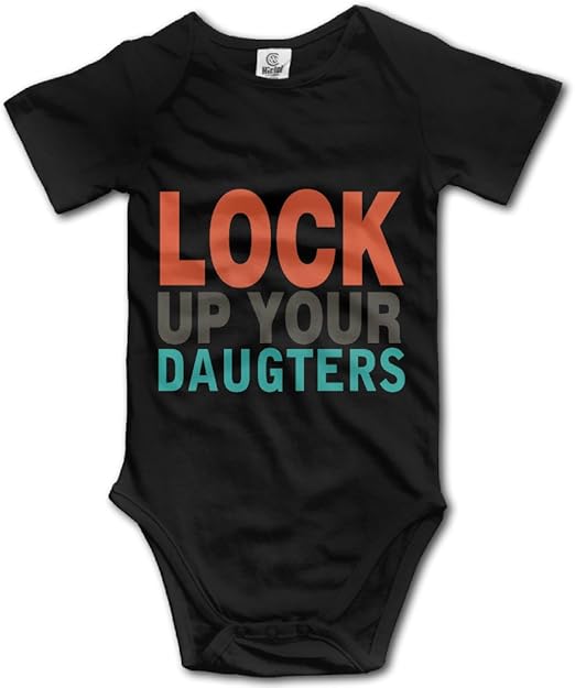 Cotton Baby Onesie Lock Up Your Daughter Infant Onesie Style Bodysuit
