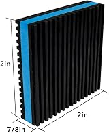 BJADE'S Heavy Duty Rubber EVA Anti-Vibration Pads 2x2x7/8in for HVAC Washer view 2