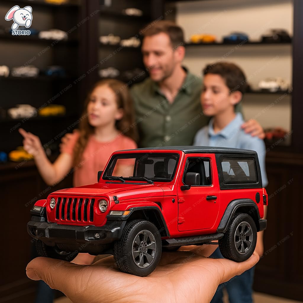 Storio Die Cast Metal SUV Car Model, 1:32 Scale, Light and Music, Pull Back Action, Boys Toy, Multicolors 4