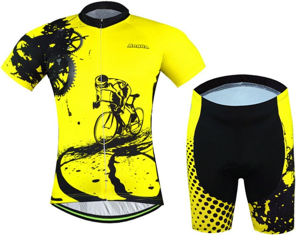 Aogda Cycling Jersey Men Bike Shirts Team Biking Clothing Bicycle Tights Short Sleeves Jacket