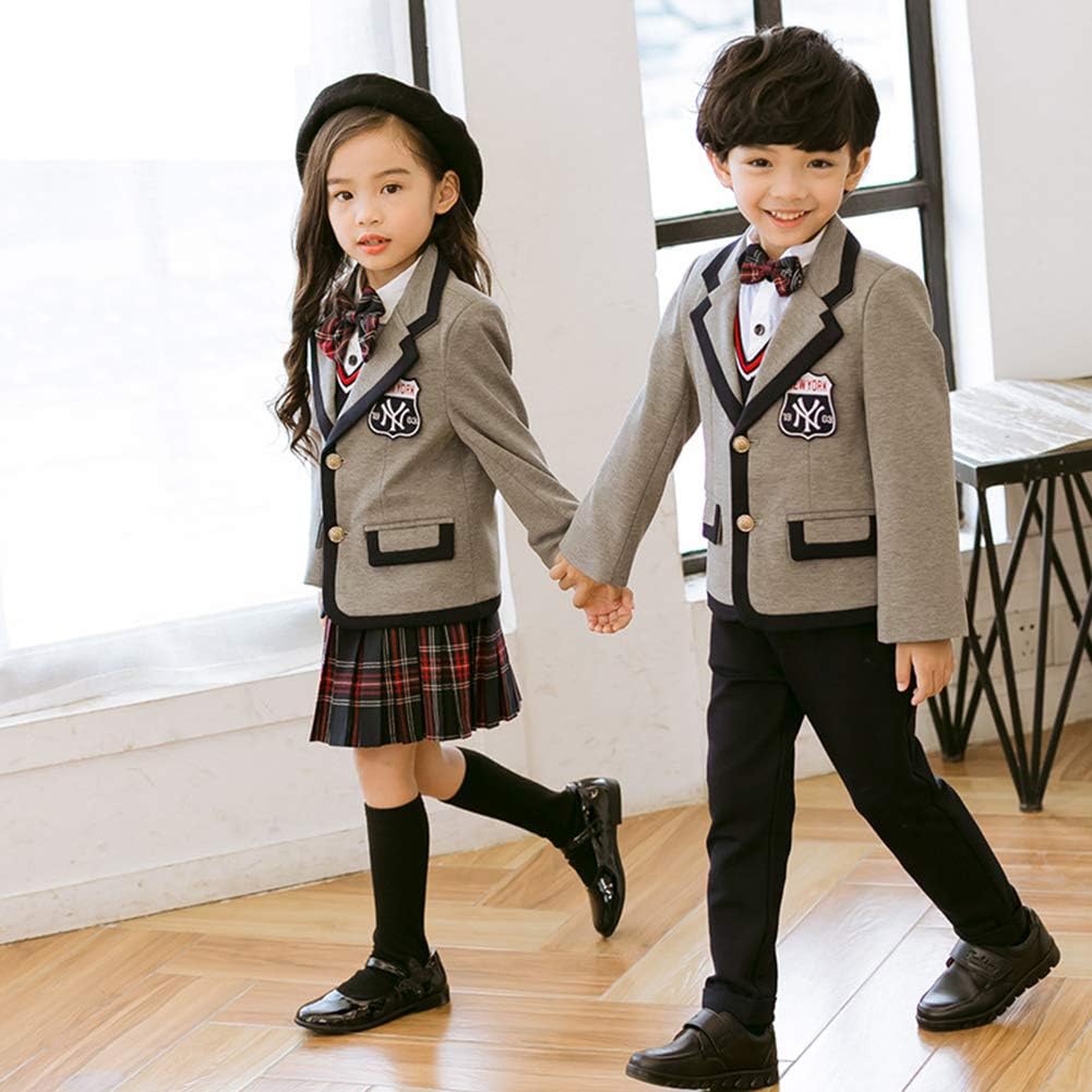 Amazon Co Jp Emfay 卒業式 スーツ 女の子 子供 フォーマル スーツ 蝶ネクタイ付き 4点セット 入学式 冠婚葬祭 服 ファッション小物