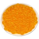 Glass Beads 6mm 140pcs Round Smooth Loose Beads for Bracelet Necklace Jewelry Making Craft DIY(6mm, 50603 Yellow)