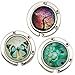 ROFLYER Purse Hook Set of 3 - Butterfly,Wish Tree,Peacock Foldable Handbag Hanger Safer Cleaner Bag, Fold Up for Easy Storage,Folding Table Hanger, with Velvet Pouch