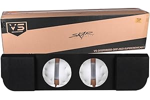 Skar Audio Dual 12" Ported Subwoofer Enclosure Compatible with 2017-2025 Ford F-250/350 Super Duty Super Crew Cab Trucks