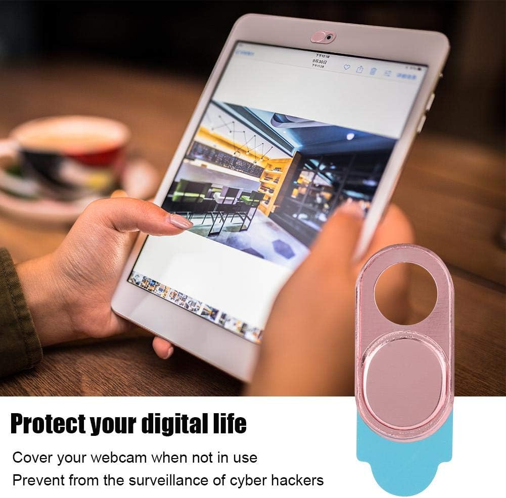 Kafuty Webcam Cover 3pcs Ultra Thin Metal Lens Cap Protection Cover Protection Privacy Security Suitable for Smartphones Tablets Desktops Laptops(pink) - Image 5