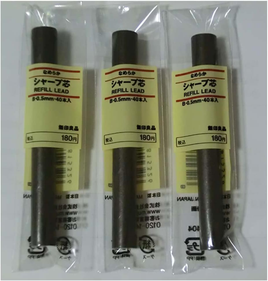 MUJI Japan Mechanical Pencil Refill Leads 0.5mm B 40pcs