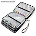 BTSKY®Colored Pencil Case Holder- Big Capacity Deluxe PU Leather Storage Pencil Organizer Holds 160 Pencils with Handle Strap for School College Office Watercolor Pencils Organization(Brown)