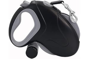 Zunate Heavy Duty Retractable Dog Leash, 33ft with 360 Anti Winding Design, One Hand Brake Lock System, Non Slip Handle,Waste