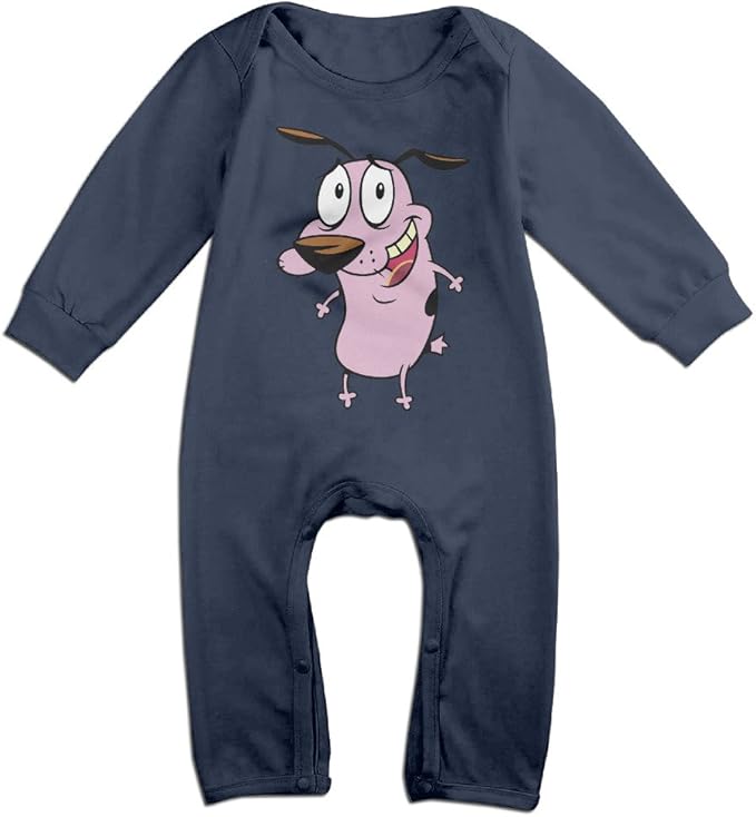 Kids Courage The Cowardly Dog Baby Bodysuit Little Boys Girls 100