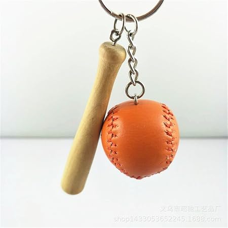 Amazon Goodscene カップル用ギフト キーリング 野球ペンダント メタルキーリング ハンドバッグ カーチャームキーホルダー ギフト オレンジ ビーズ レジン アクセサリー 通販