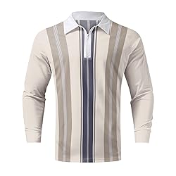 WalGRHFR Male Casual Autumn Striped Splice Printed