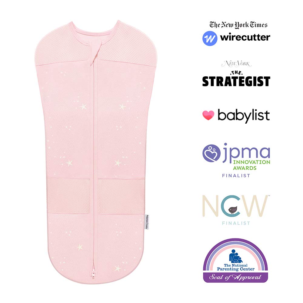 Happiest Baby Sleepea Swaddle 100 Organic Cotton (Rose