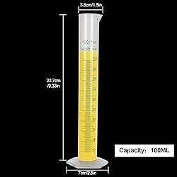 10Pack 100ml Plastic Graduated