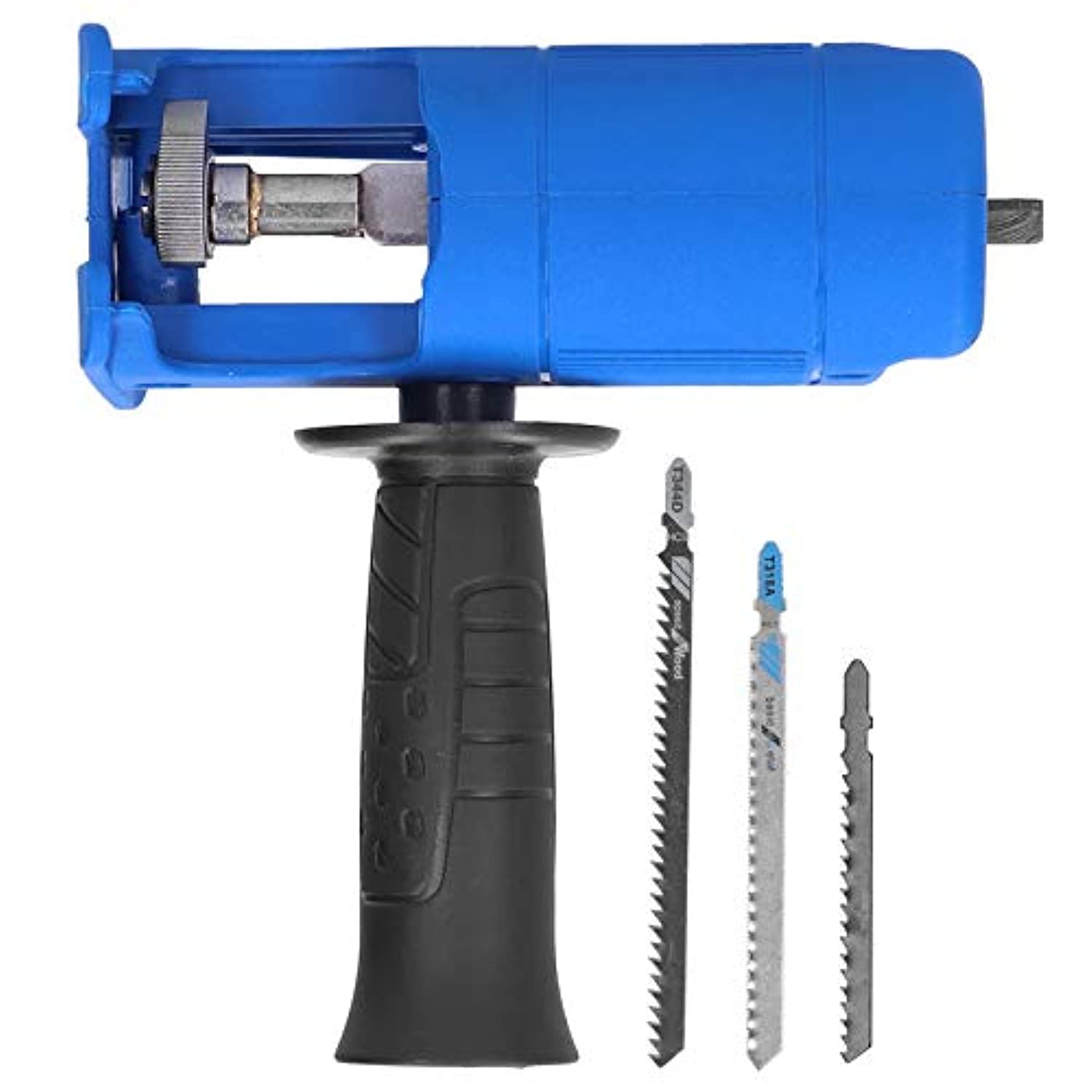 Photo 1 of Electric Reciprocating Saw, Household Reciprocating Saw Electric Drill Modified to Jig Saw Portable Tool for Woodworking Plastic Cutting