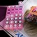 YGDZ 3 Pack 28 Grids Diamond Embroidery Box Adjustable Storage Boxes of Diamond Painting Accessories for DIY Craft (White/Pink/Purple) and 1 Pack Self-Adhesive Sticky Coloured Dots 6mm Diameter Round