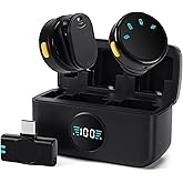 Mini Microphone for iPhone 15 16 17/Android/Tablets with USB C Plug,Wireless Lavalier Microphone with Charging case,30H Battery Life,Noise Reduction,Clip-on Mic for Video Recording,YouTube,TikTok