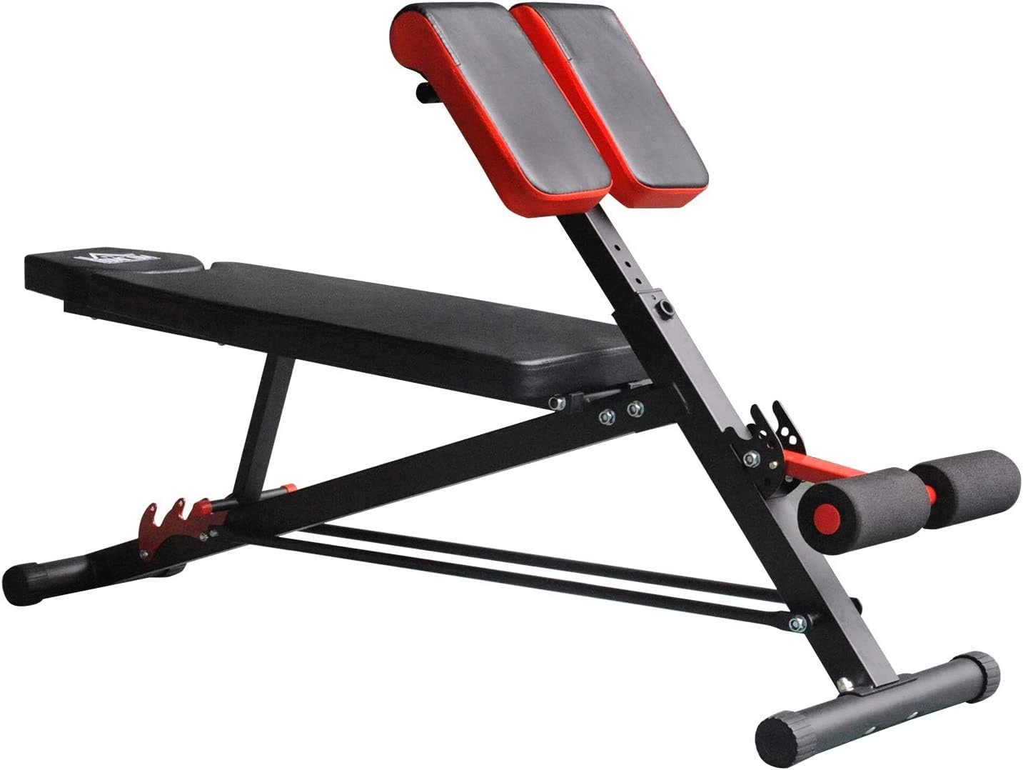 ZELUS Adjustable Weight Bench, Folding Workout Benches for Home Gym