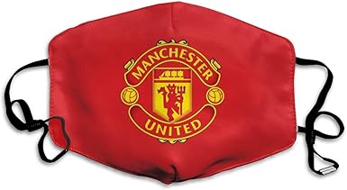 Amazon Com Manchester United Adults Mouth Mask With Activated Carbon Filter Washable Reusable Adjustable Face Mask Clothing