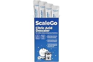 Scalego Coffee Machine Cleaner & Descaler | Citric Acid Descaling Powder | Pre-measured Package for Mess-Free Use & Storage |