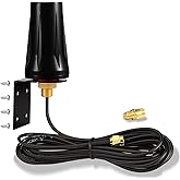 Bingfu 4G LTE Outdoor Wall Mount Waterproof Antenna SMA Male Antenna Compatible with Verizon AT&T T-Mobile Sprint 4G LTE Rout