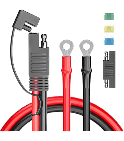 Ledvillage SAE Verlängerungskabel 2x 6m (20ft) - 14AWG, Für Solar, Motorrad, Auto