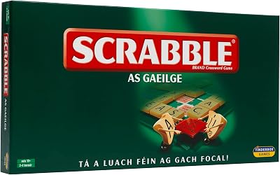 Ideal Scrabble Classic Irish Edition Wooden Tiles Vintage Game 2-4 Players Ages
