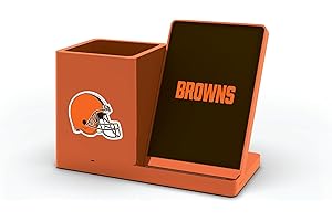 SOAR NFL Wireless Charger and Desktop Organizer, Cleveland Browns