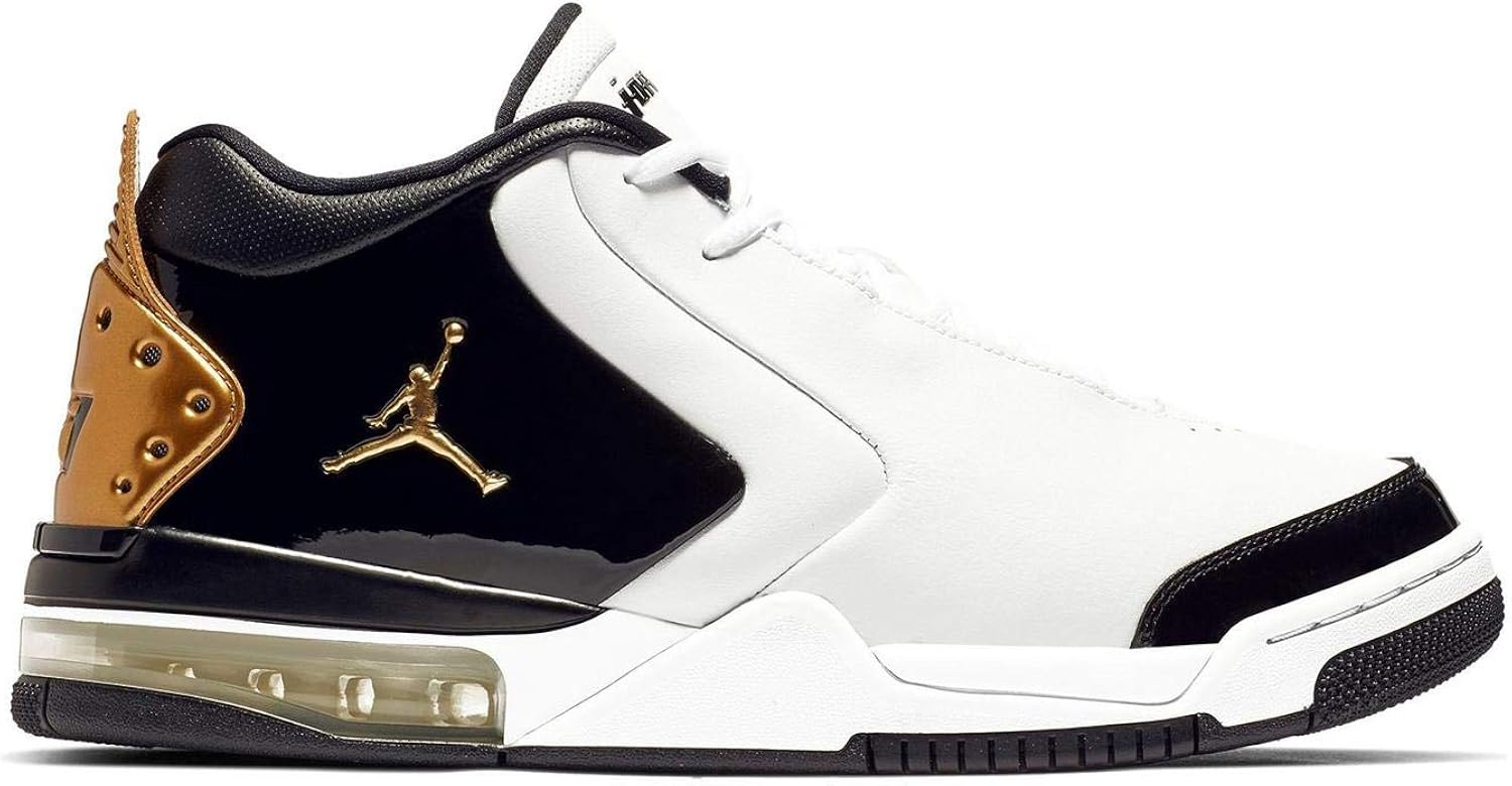 Amazon Com Jordan Air Big Fund Premium White Metallic Gold Black